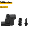 Jeep Fuel Tank Door Latch Actuator Kit With Spring Pin for 2016-2022 Renegade, 2017-2022 Compass, 2018-2022 Grand Commander 2-Pin, OEM 13435515