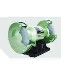 Heavy Duty Multi Function Bench Grinder And Electric Knife Sharpener With 5 Inch Polishing Wheel, green motor with grinding wheels for precision work.