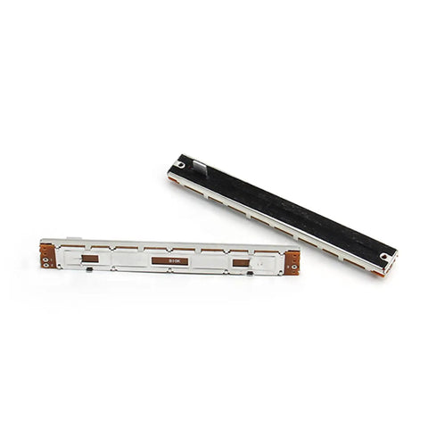 Five Pack Pro Grade 10K Linear Potentiometers Carbon Film Faders with 3 Pins Slide Potentiometers for Dimming and Tuning Perfect for DIY Audio Mixers 128mm Length 0.2 Ohm Tolerance