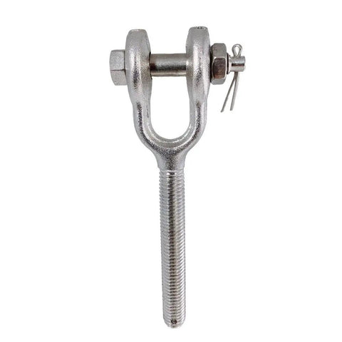 Tough As Nails 1 1/2 Inch T316 Stainless Steel Jaw Turnbuckle With Right Hand Thread, heavy duty marine rigging component.