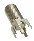 F Type TV Female Connector Solder PCB Mount RF Adapter For Coaxial Cable 50 Ohm Straight Nickel Plated Terminals