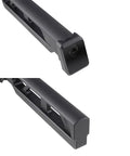 End view of Airsoft Fixed Stock With Lightweight Polymer Build And Integrated QD Sling Sockets for GHK LCT CYMA Dboys