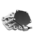 Brake vacuum pump for GM 1.4L–1.5L engines; silver aluminum body with black mounting cover.
