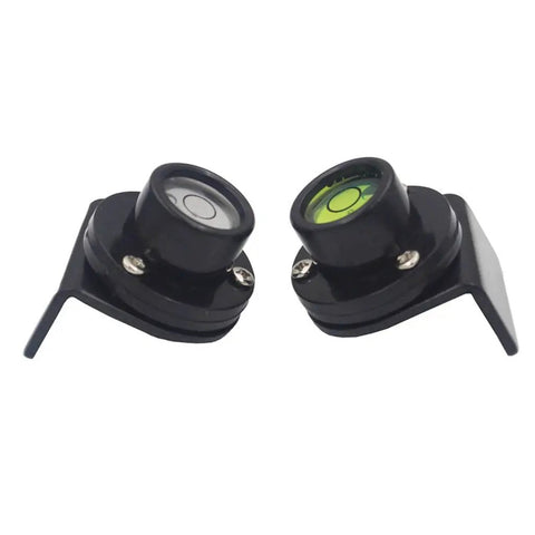Bubble Tower Blister Tower Ruler for Survey, Green, two black leveling vials with brackets, ideal for accurate measurements.