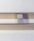 Dope 12 Inch Push Pull Door Handle In Brushed Nickel Satin Finish For Glass And Metal Doors Modern Stainless Steel Pull Bar For Commercial Front Doors Home Office Barn Entrances Rectangular Flat Design, 12-inch brushed nickel pull handle
