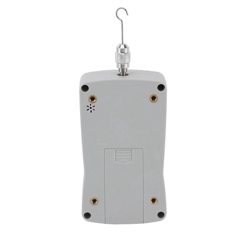 All In One Push And Pull Tester 5 N To 50 N Range Built In Sensor With Digital Display Includes Screws Nuts And Storage Boxes Pro Grade Tool For Accurate Force Measurement In Material Mechanics Testing. gray aluminum push and pull tester with hook sensor