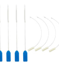 Time Saving Needle Threader For Sewing Machines With Ergonomic Grip And Sturdy Construction A Handy No Fuss Threading Tool For Home Sewers And Pros To Quickly Thread Thick Or Fine Threads In Garment Making And Fabric Repairs, blue handle needle threaders