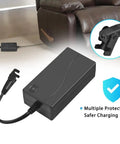 Universal 29V DC 2A 58W Power Supply For Electric Recliners And Massage Chairs 2 Pin AC DC Adapter 100 240V Input 50 60Hz Compatible With Lift Chairs And Electric Sofas Easy Plug And Play black adapter with 2-pin connector