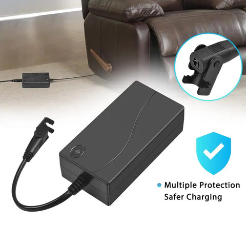 Universal 29V DC 2A 58W Power Supply For Electric Recliners And Massage Chairs 2 Pin AC DC Adapter 100 240V Input 50 60Hz Compatible With Lift Chairs And Electric Sofas Easy Plug And Play black adapter with 2-pin connector