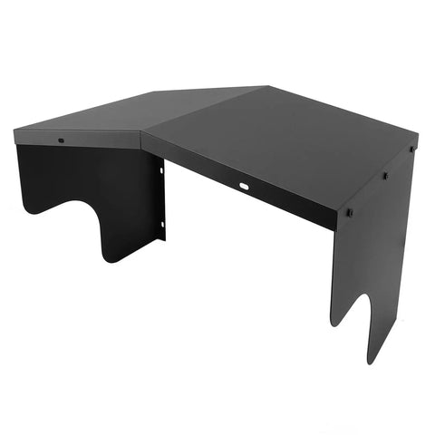 Heavy Duty Steel EV Charger Roof Cover Universal Wall Mount Awning For Standard Charging Stations, black metal design.