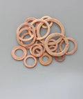 Super 280pcs Purple Copper Flat Washers M5 M20 Metric Kit For Auto Hybrid Electric Sealing Jobs Where Brass Gaskets Offer Heat Resistance And Wear Protection For Heavy Duty Usage On Your DIY Projects And Engine Repair Tasks At Home Right Now, assorted sizes