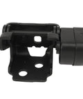 Direct Bolt On Left Front Car Door Hinge For C5 2009 2019, black stamped steel hinge with pivot mechanism, plug and play design.