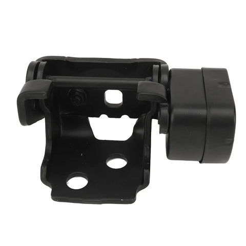 Direct Bolt On Left Front Car Door Hinge For C5 2009 2019, black stamped steel hinge with pivot mechanism, plug and play design.