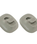 Sun Visor Retainer Clip 2-Piece Beige Color Replacement For Ford Fusion 2006-2012, Lincoln MKZ 2006-2012, Lincoln Zephyr 2006, Mercury Milan 2006-2011