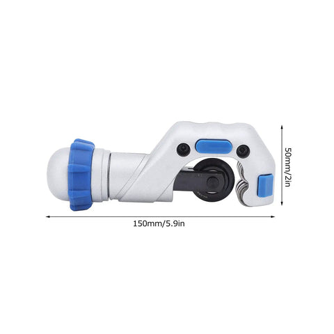 Tube Cutter Tool With Roller Bearing, Aluminum Alloy Body, Knob Adjustment For Precise Clean Cuts From 5 To 32 mm Side View