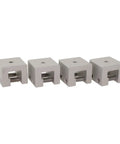 4 Pack Aluminum Standing Seam Clamps For Solar Panel Installation With Stainless Steel Screws Roof Seam Brackets