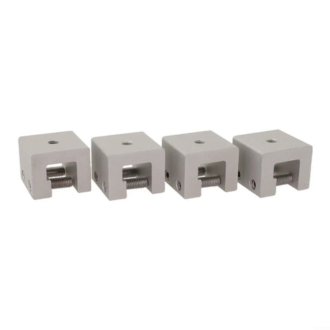 4 Pack Aluminum Standing Seam Clamps For Solar Panel Installation With Stainless Steel Screws Roof Seam Brackets