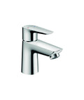 Talis E Modern Easy Install One Handle Tall Chrome Bathroom Sink Faucet With Easy Clean Modern Sleek Design Water Saving EcoRight 1.2 GPM Flow