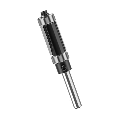 Top Tier 1 Inch Double Bearing Trimming Router Bit For Laminate And Woodworking Uses, High Strength Carbon Steel Cutter.