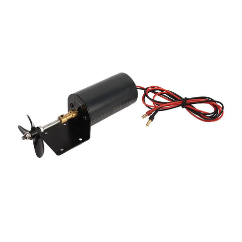 Underwater Thruster For RC Boats With 545 50T 3 Blade Propeller And Ducted Fan Brushless Motor for DIY uses, shown with wiring