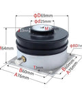 Heavy Duty Air Spring Vibration Isolator silences low frequency jitter with a sealed cushion design for CMM machines.
