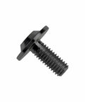 Close-up of black Premium Titanium Torx Head M6 Bolt, 10mm length, for bikes and cars, T30 T30 Torx beefed up modding hardware.