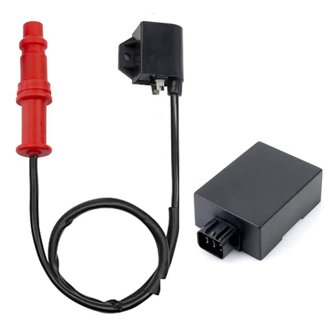 CDI Box Ignition Coil Spark Plug Kit for Ranger 400 500 Sportsman 400 500 Hawkeye 400 ATV Plug and Play Replacement OEM