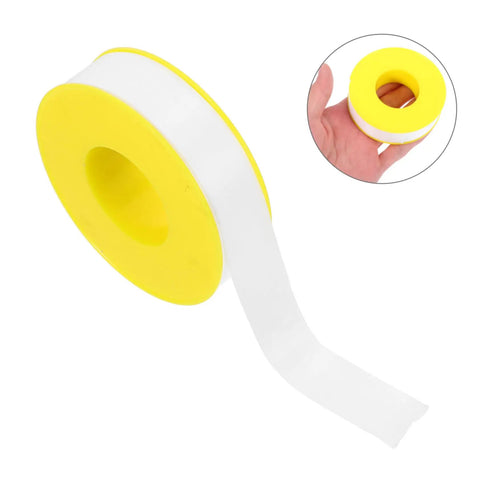 High Temp PTFE Sealing Tape Thread Sealant For Water Leaks shown in yellow and white roll design for plumbing fixes
