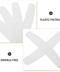 Heavy Duty Plastic Collar Stays To Lock Your Shirt Clean And Keep It Crisp All Day 10 Pack Unisex Suit Accessories Ideal For Offices Weddings And Game Ready Fits, showing white plastic collar stays.
