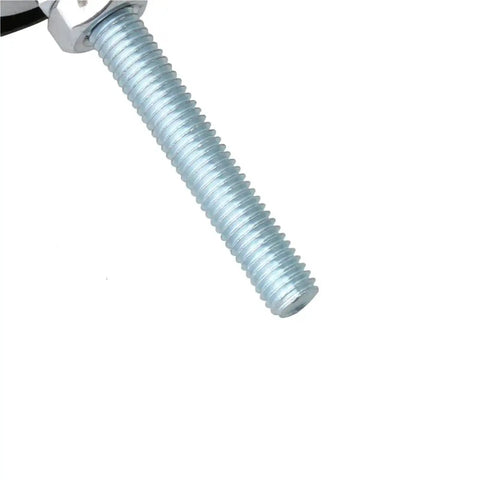 Close-up of Adjustable Fixed Threaded Leveling Feet For Tables, 60mm Base Diameter, M8x50mm Threaded Leg Levelers, steel thread