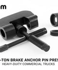 Professional Brake Anchor Pin And Bushing Removal Tool With 10 Ton Heavy Duty Design For On Vehicle Service Pin Press