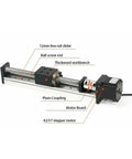 Top Shelf CNC Linear Guide Shaft Actuator With Smooth Slide Table Rail Motion Module For Scientific Research And Commercial Workshops detailed parts view.