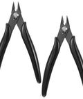 Hair Extension Tools Kit With 2 Pcs Professional Extension Pliers For Micro Beads Nano Rings Black Hair Extensions Opener And Removal Tool Keratin Cutting Pliers With Spring, black steel pliers