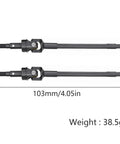 Beefy Hard Steel Front CVD Drive Shaft For 1 Tenth Axial SCX10 I Straight Front Axle RC Crawler Upgrade Parts, 103mm length