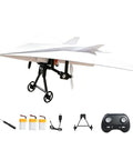 Electric Remote Control Paper Airplane DIY Kit With Gyro Stabilizer And Dual Propellers, includes tools and remote