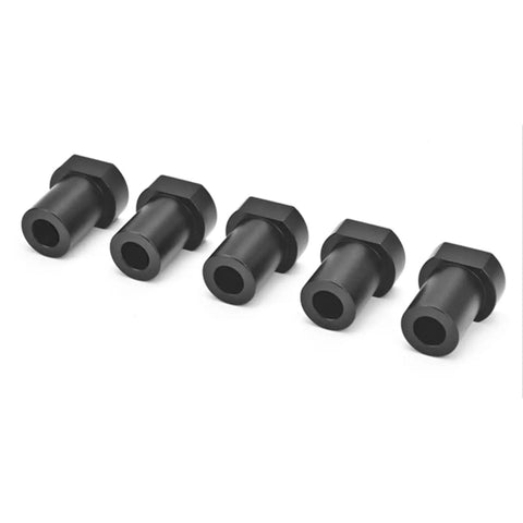 5 black aluminum pew dogs from 12 Piece Woodworking Planing Stop Set With 19mm Aluminum Alloy Pew Dogs Clamp Non Slip Pad And Protective Sides