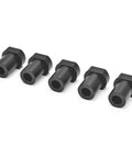 Pro Grade Planing Stop Set For Woodworking Tables And Benches, 19mm Aluminum Alloy Dog Clamps With Non Slip Pads in black finish