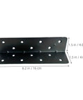 10Pcs Carbon Steel L Brackets Set With Mounting Screws For Cabinets Tables Chairs And Shelves 90 Degree Right Angle Corner Braces