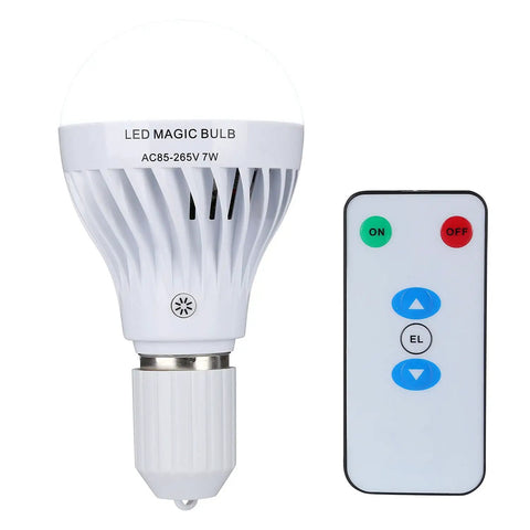 Rechargeable Emergency Light Bulb With Remote For Cordless Lamps 60W Equivalent E26 Base Battery Powered Backup Power Dimmable Flashlight And Pendant Bulb Energy Saving High Efficiency Lighting with remote control