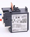 TeSys LRD Thermal Overload Relay LR-D08 2.5-4A Class 10A Automatic DIN Rail Mount, side view showing specifications label.