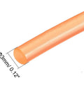 10ft 3mm PU Transmission Round Belt For Conveyor Systems And Dryers, orange urethane belt close-up with diameter label