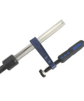Quick-Adjust Vertical Workbench Hold Down Clamp For Three Quarter Inch Dog Holes, No-Slip Grip, One And A Half Inch Post With Serrations Keeps Thick Workpieces Up To Seven Inches Secure, Cast Zinc Durable Holdfast