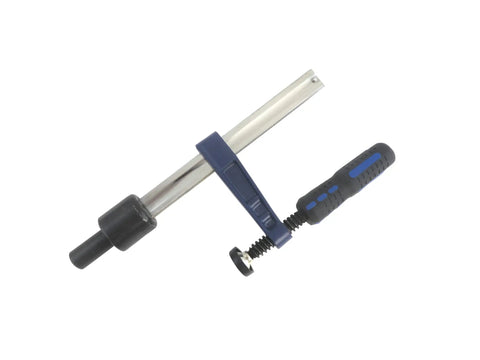 Quick-Adjust Vertical Workbench Hold Down Clamp For Three Quarter Inch Dog Holes, No-Slip Grip, One And A Half Inch Post With Serrations Keeps Thick Workpieces Up To Seven Inches Secure, Cast Zinc Durable Holdfast