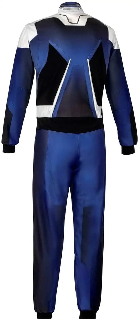 Go-Kart Racing Suit For Adults, Youth And Kids, Water-Resistant Digital Print, Breathable Fabric, rear view