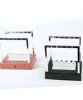 Dynamic Led Balls Desk Toy Newton Cradle Pendulum Set No Battery Required Black ABS Plastic Physics Inspired Home Office Decor