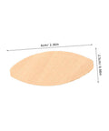 Real Deal Hardwood Biscuits 100 Pack Precision Joiner Slots, light yellow slot aligner, dimensions 6cm x 2.5cm.