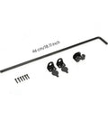 Beefy Drop Rod Bolt Gate Latch With Matte Black Finish, Tough-As-Nails Carbon Steel Build And Smooth Handle For No-Nonsense Garden Gate Pro Security Setup Today with brackets and screws.