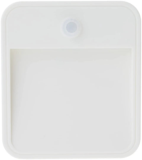 Stick Anywhere Motion Sensing LED Night Light AA Battery Powered Auto On In Darkness Cordless Weatherproof Bright White front view