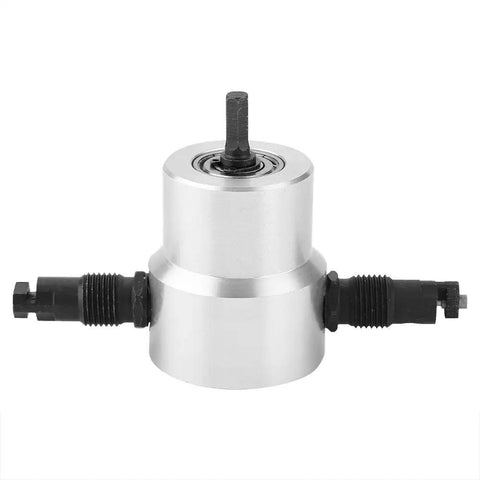 Portable Metal Sheet Cutter Attachment For Drills 8mm Shank Double Electric Nibbler Tool That Cuts Stainless Steel Iron Aluminum