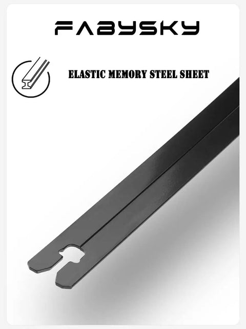 Close-up of FABYSKY elastic memory steel sheet designed for durability and flexibility in various applications.